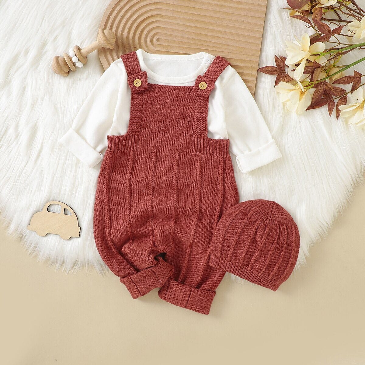 Knitted Newborn Jumpsuit & Hat Set - RoniCorn