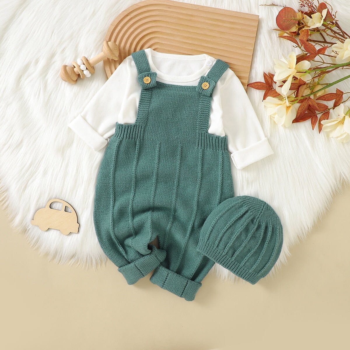Knitted Newborn Jumpsuit & Hat Set - RoniCorn