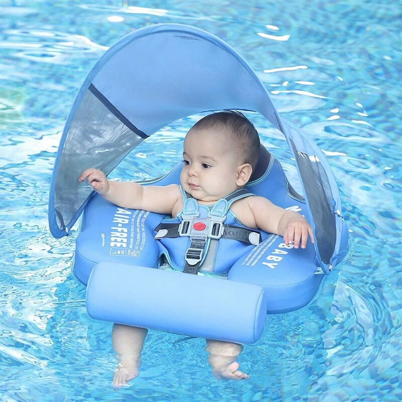 Mambobaby Baby Swim Float with Sunshade - RoniCorn