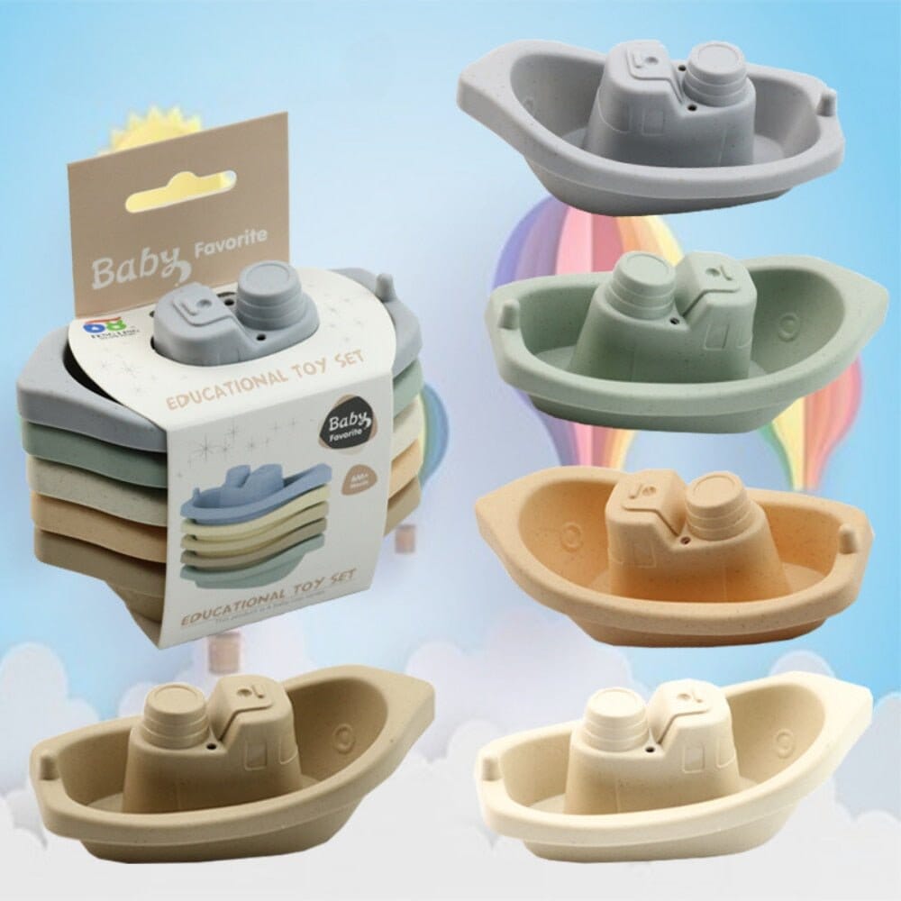 Stacking Boat Bath Toy Set - Fun and Educational for Babies - RoniCorn