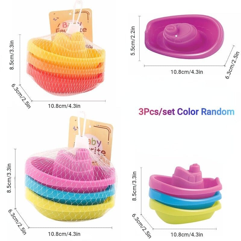 Stacking Boat Bath Toy Set - Fun and Educational for Babies - RoniCorn