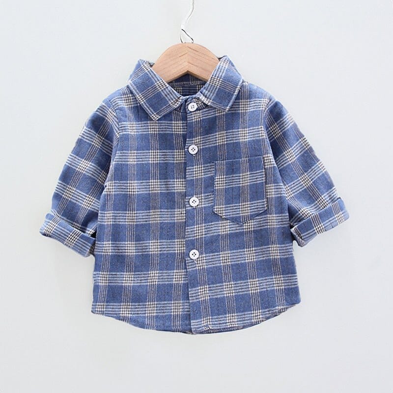 Striped Cotton Shirt for Baby Boys - Perfect for Spring - RoniCorn