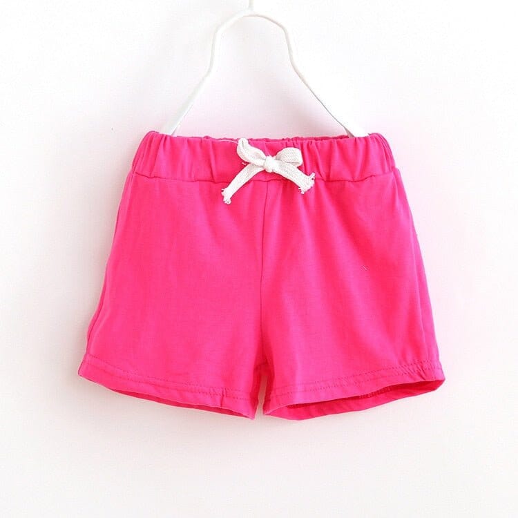 Summer Kids Beach Shorts: Candy-Colored Cotton Casual Sports Shorts for Boys & Girls - RoniCorn