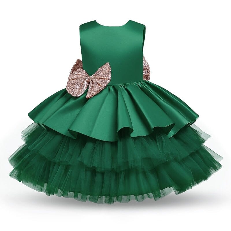 Toddler's Bow Tutu Dress - Special Occasion - RoniCorn