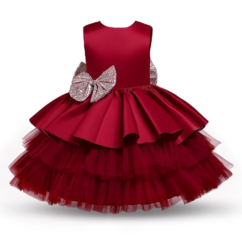 Toddler's Bow Tutu Dress - Special Occasion - RoniCorn