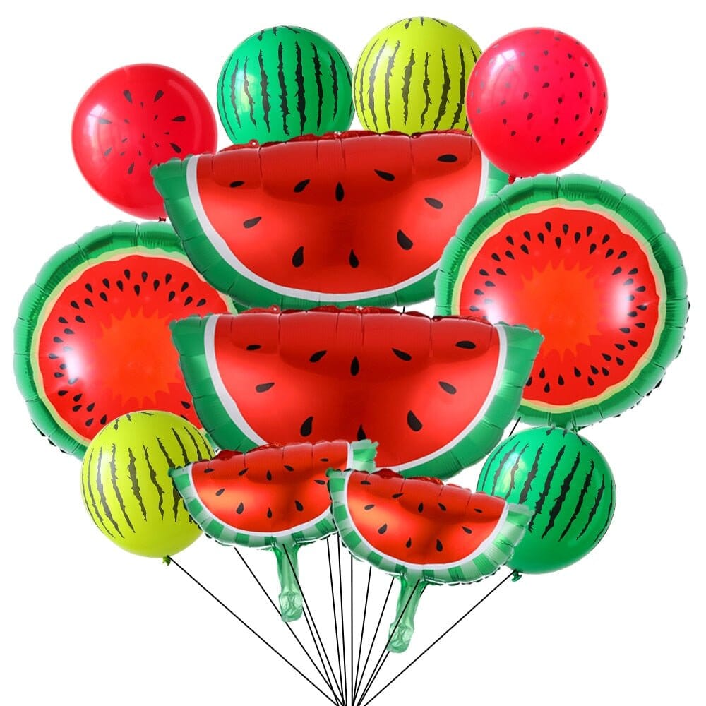 TropiCool 12Pcs Watermelon Balloon Ensemble - RoniCorn