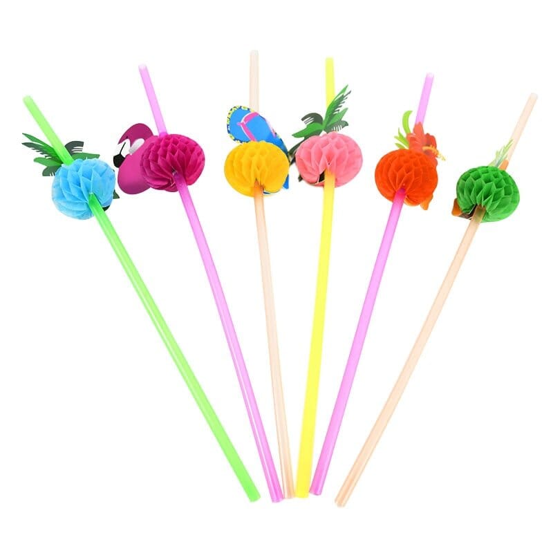 Flamingo & Pineapple Drinking Straws Collection - RoniCorn