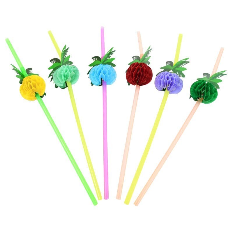 Flamingo & Pineapple Drinking Straws Collection - RoniCorn