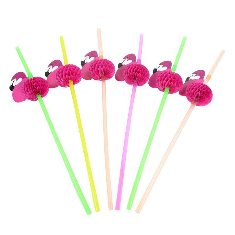 Flamingo & Pineapple Drinking Straws Collection - RoniCorn