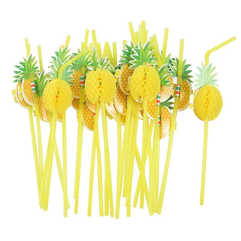 Flamingo & Pineapple Drinking Straws Collection - RoniCorn