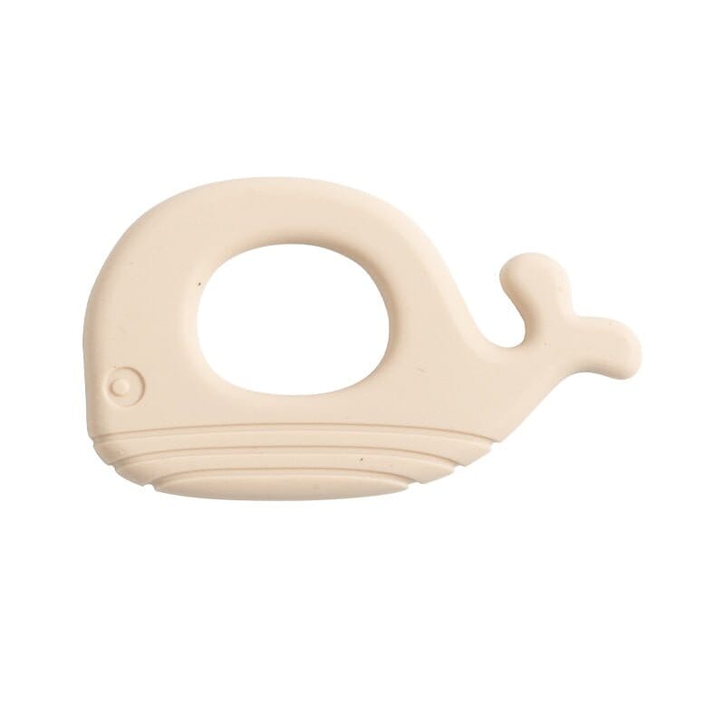 Whale-Shape Baby Soothing Silicone Teether - Food Grade, BPA Free, Tactile Training Toy - RoniCorn