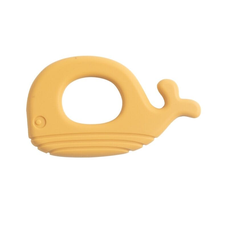 Whale-Shape Baby Soothing Silicone Teether - Food Grade, BPA Free, Tactile Training Toy - RoniCorn